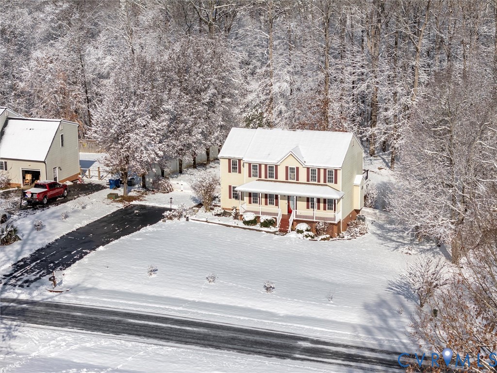 11718 Corte Castle Road Chesterfield, VA 23838 - Photo 2 of 50 View of snowy aerial view