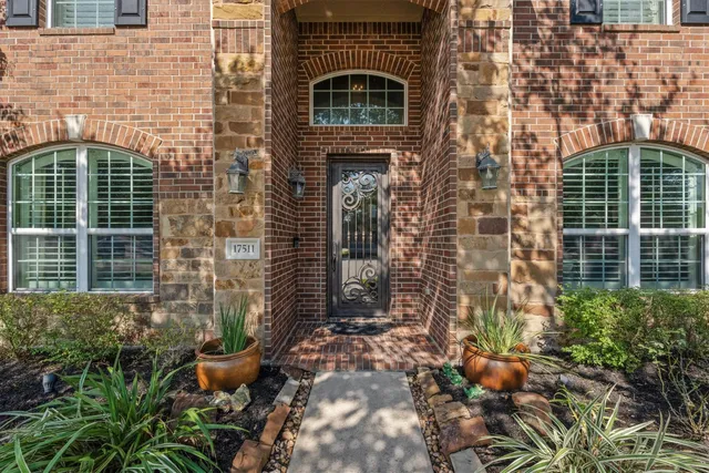 a view of a door of the house