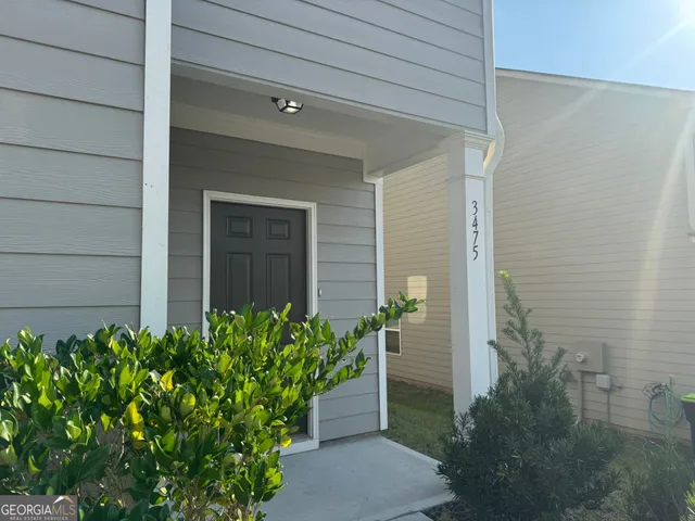 a front view of a house