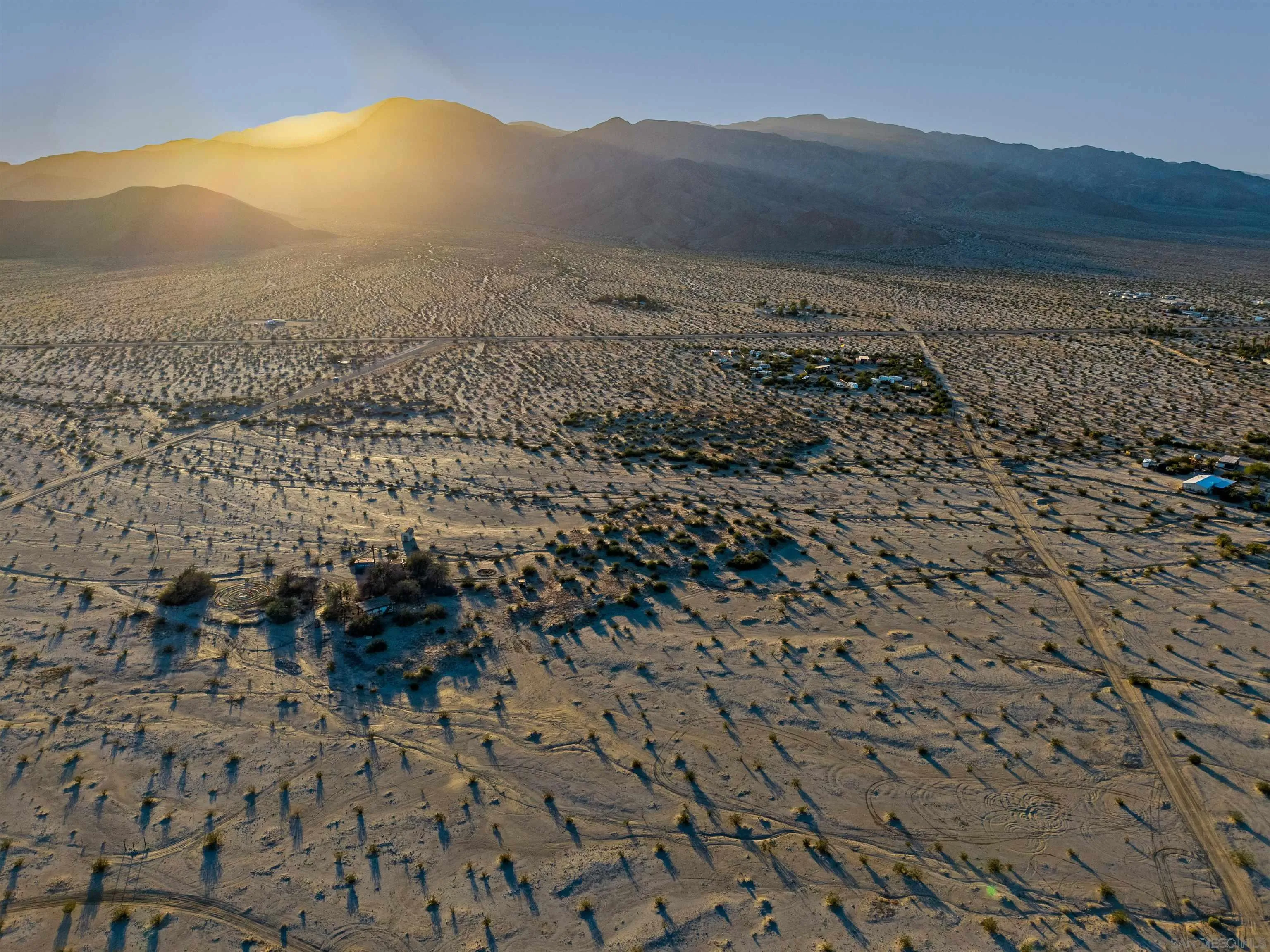 Split Mountain Road, Unit 40 Borrego Springs, CA 92004 - Photo 15 of 16 a view of a dry yard with mountains