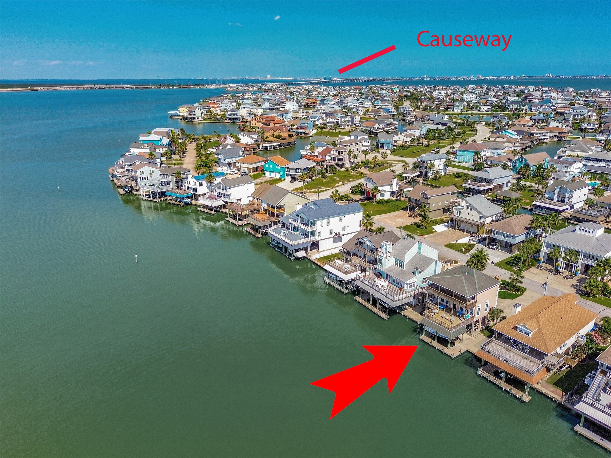 247 Isles End Road Tiki Island, TX 77554 - Photo 39 of 48 Direct access to the bay, close to the causeway for easy travel.