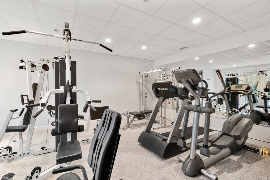 25 Bridle Pth Path Weston, MA 02493 - Photo 25 of 32 a view of a room with gym equipment