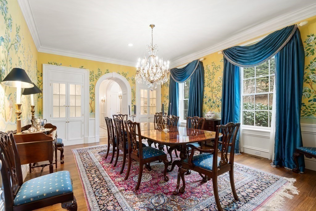 25 Bridle Pth Path Weston, MA 02493 - Photo 6 of 32 a view of a dining room with furniture window and wooden floor