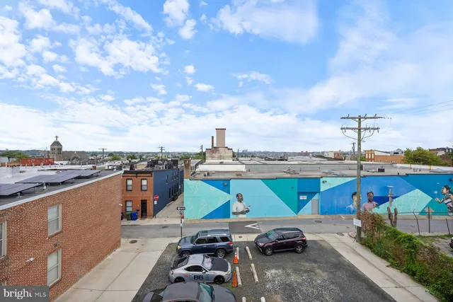 a view of city with tall buildings