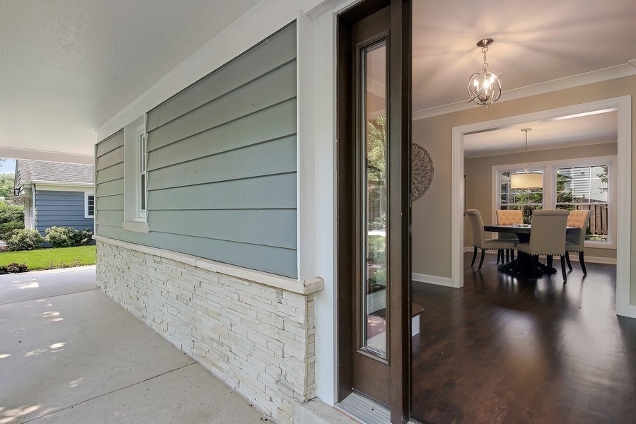 906 South County Line Road Hinsdale, IL 60521 - Photo 39 of 44 wooden floor in an empty room with a glass door