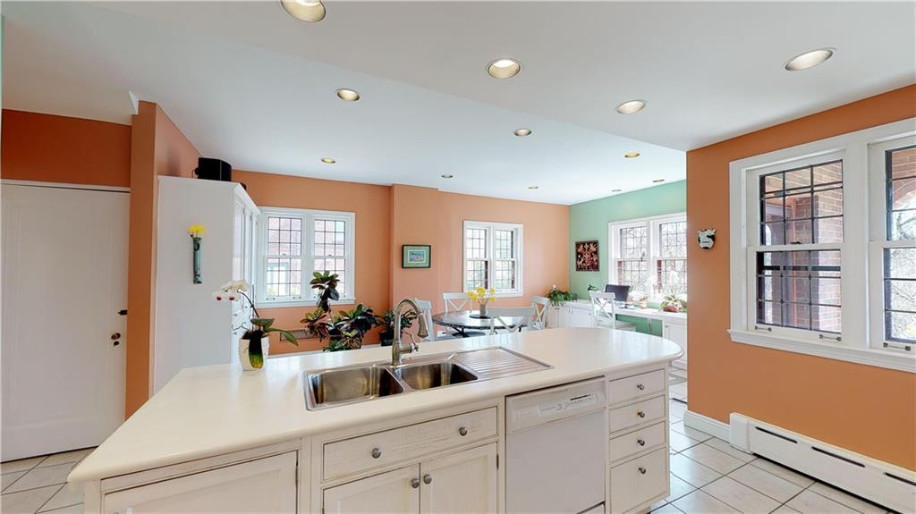5426 Darlington Road Pittsburgh, PA 15217 - Photo 5 of 24 a bathroom with a double vanity sink a mirror and a shower