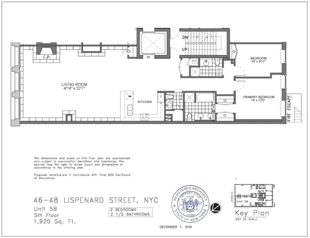 $3,495,000 | 46 Lispenard Street, Unit 5E | TriBeCa