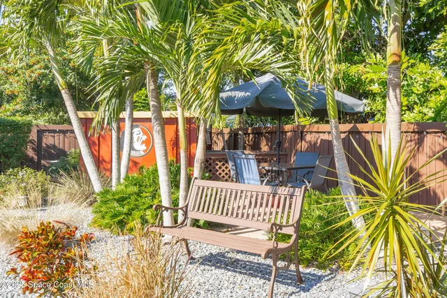 a view of a garden with plants