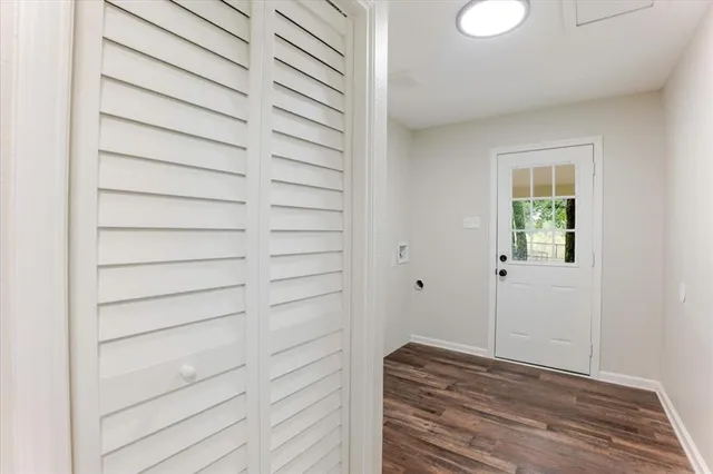 a view of front door