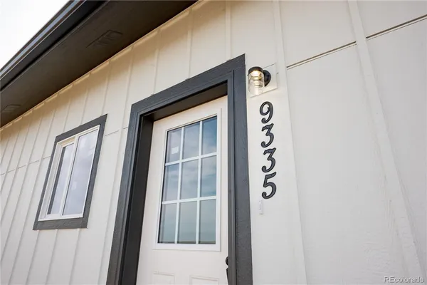 a view of front door of house