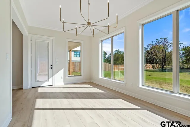 a view of an entryway with a window
