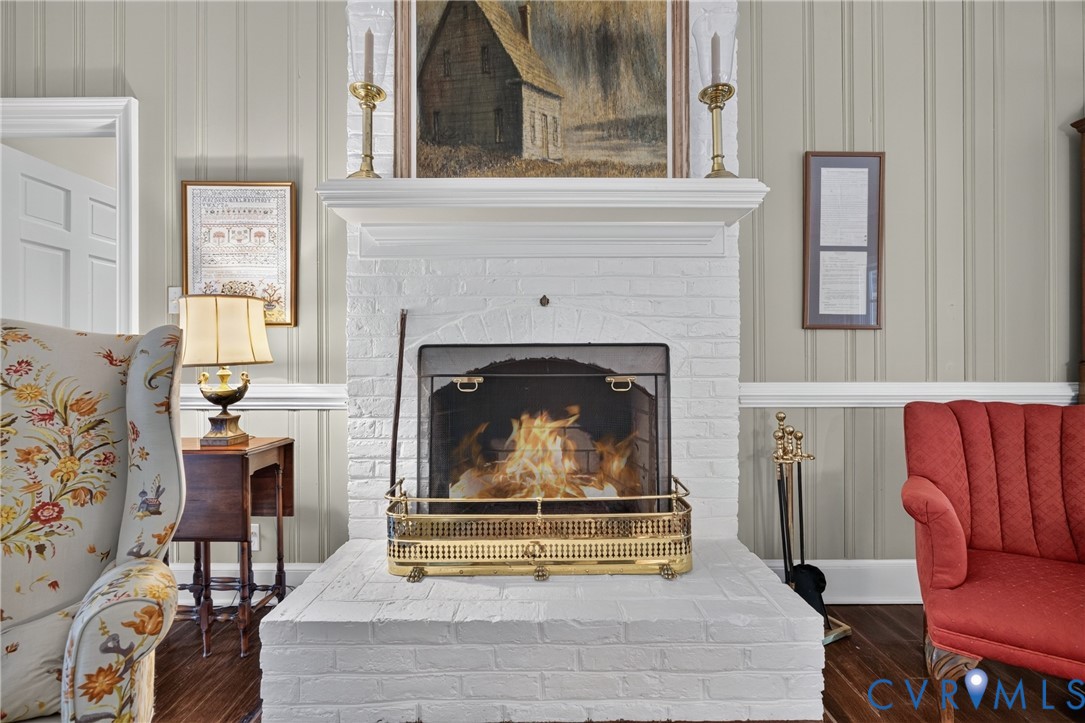 1108 Shallow Well Road Manakin-Sabot, VA 23103 - Photo 22 of 86 Brick fireplace with a white painted finish, compl