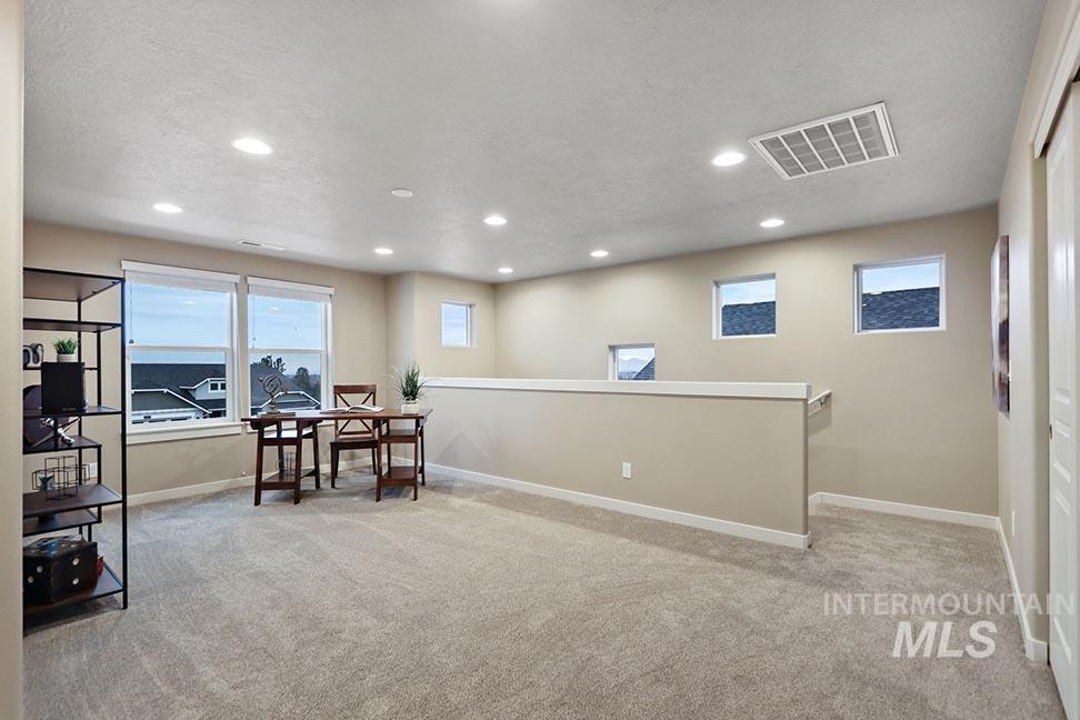 Tbd East Fitz Roy Street, Unit TALENT Kuna, ID 83634 - Photo 19 of 23 Office featuring light colored carpet, recessed lighting, and a textured ceiling