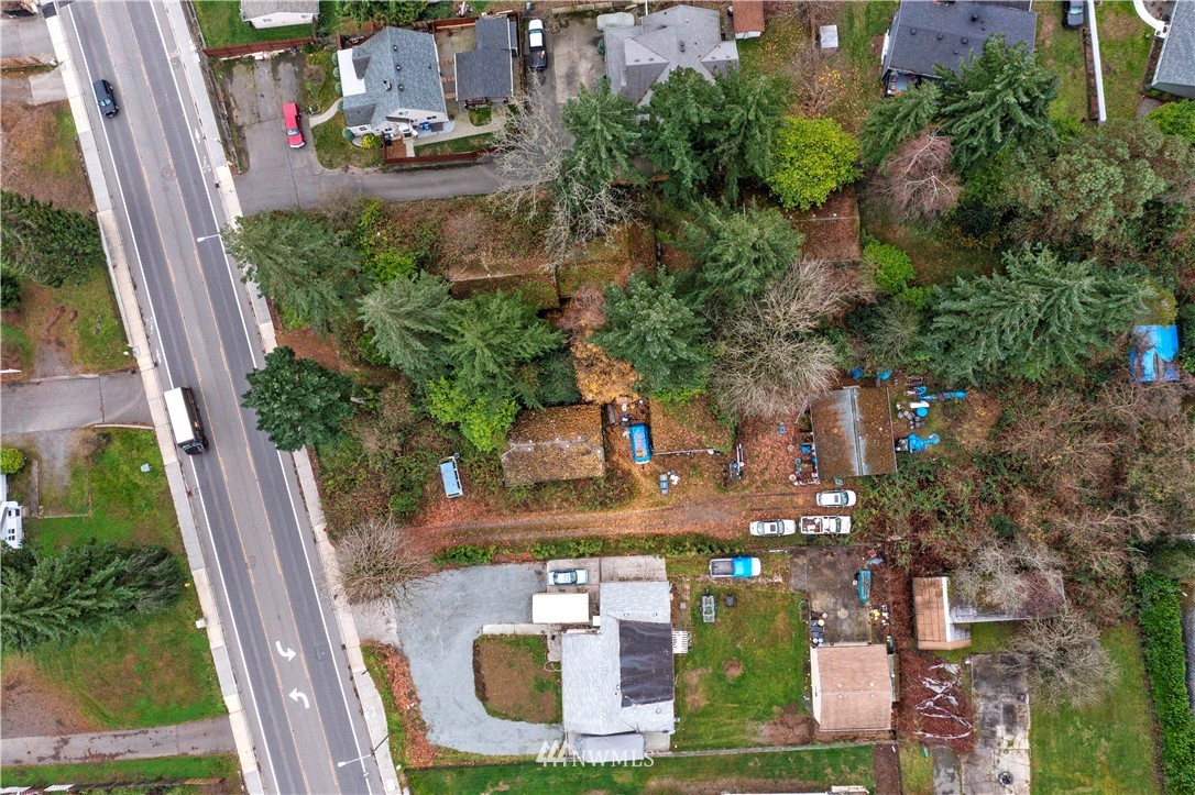 16619 Military Road South SeaTac, WA 98188 - Photo 12 of 12 an aerial view of a house with garden space and street view