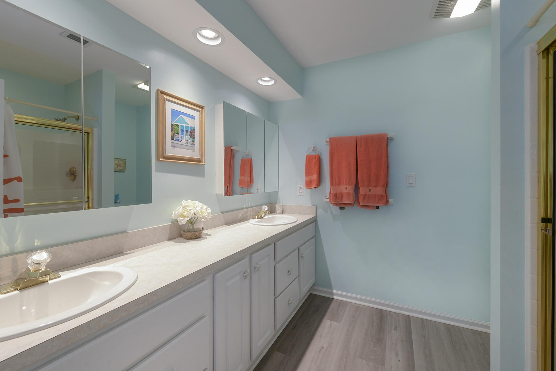 270 10th Street Key Colony Beach, FL 33051 - Photo 17 of 23 Master Bathroom With Double Sinks