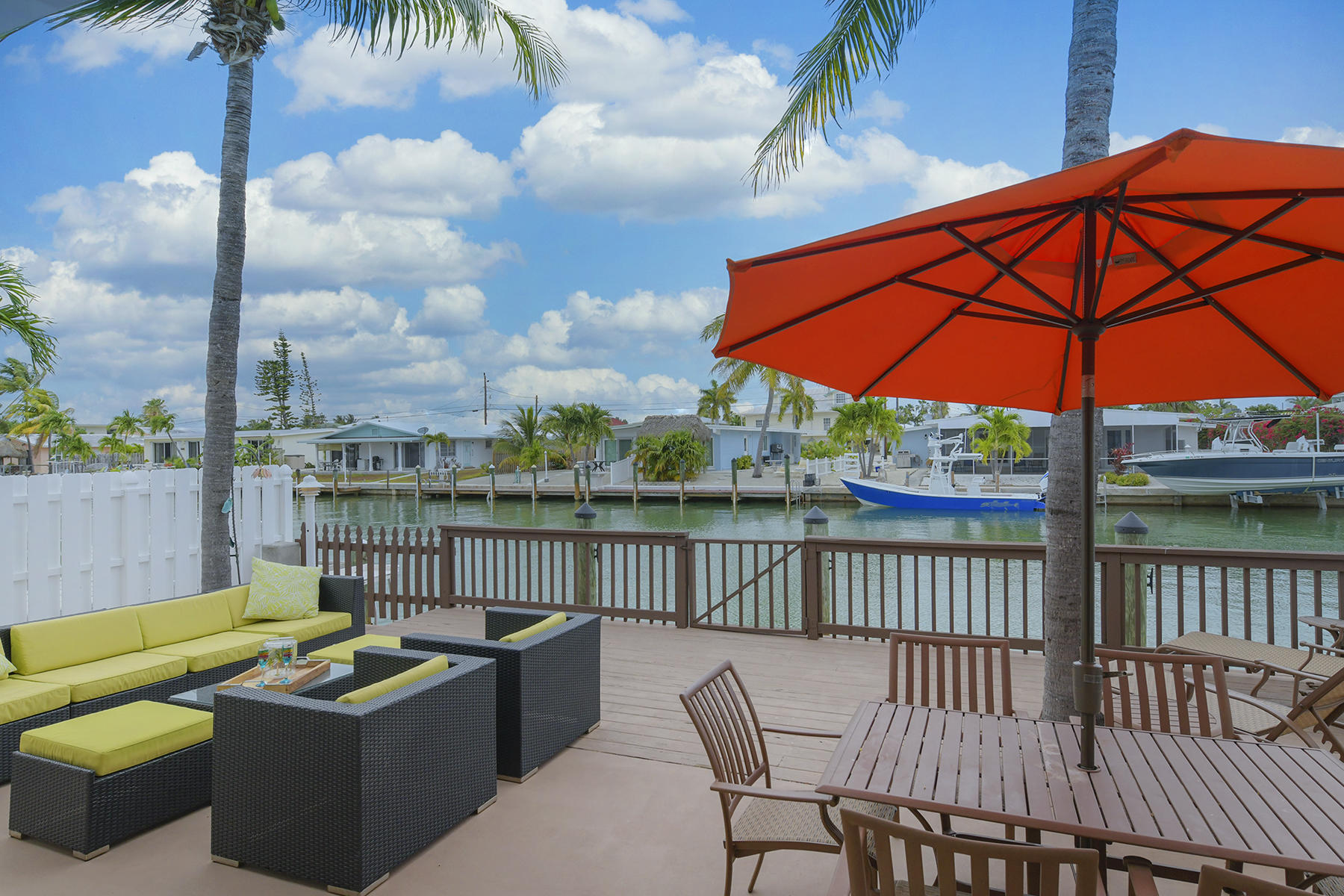 270 10th Street Key Colony Beach, FL 33051 - Photo 7 of 23 Conveniently Fenced Back Deck