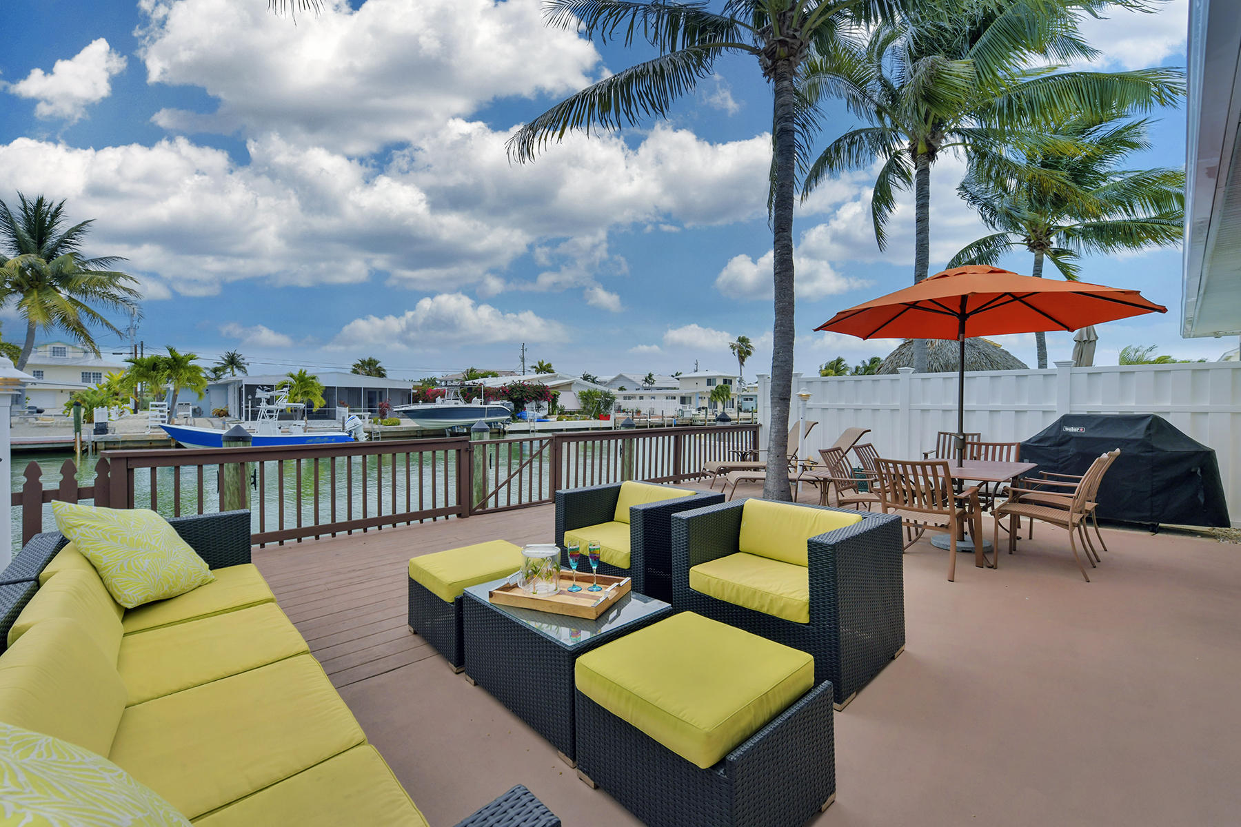 270 10th Street Key Colony Beach, FL 33051 - Photo 8 of 23 Beautiful Back Deck Entertaining Area