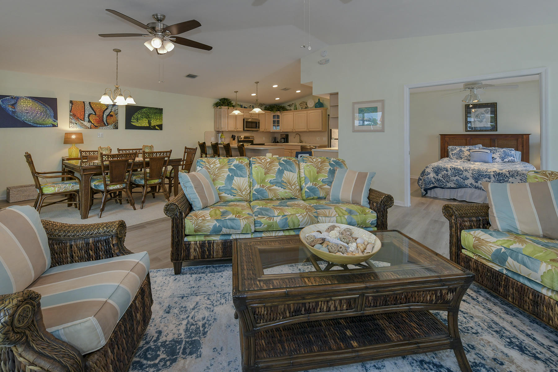 270 10th Street Key Colony Beach, FL 33051 - Photo 10 of 23 Open Concept Living/ Dining Room Area