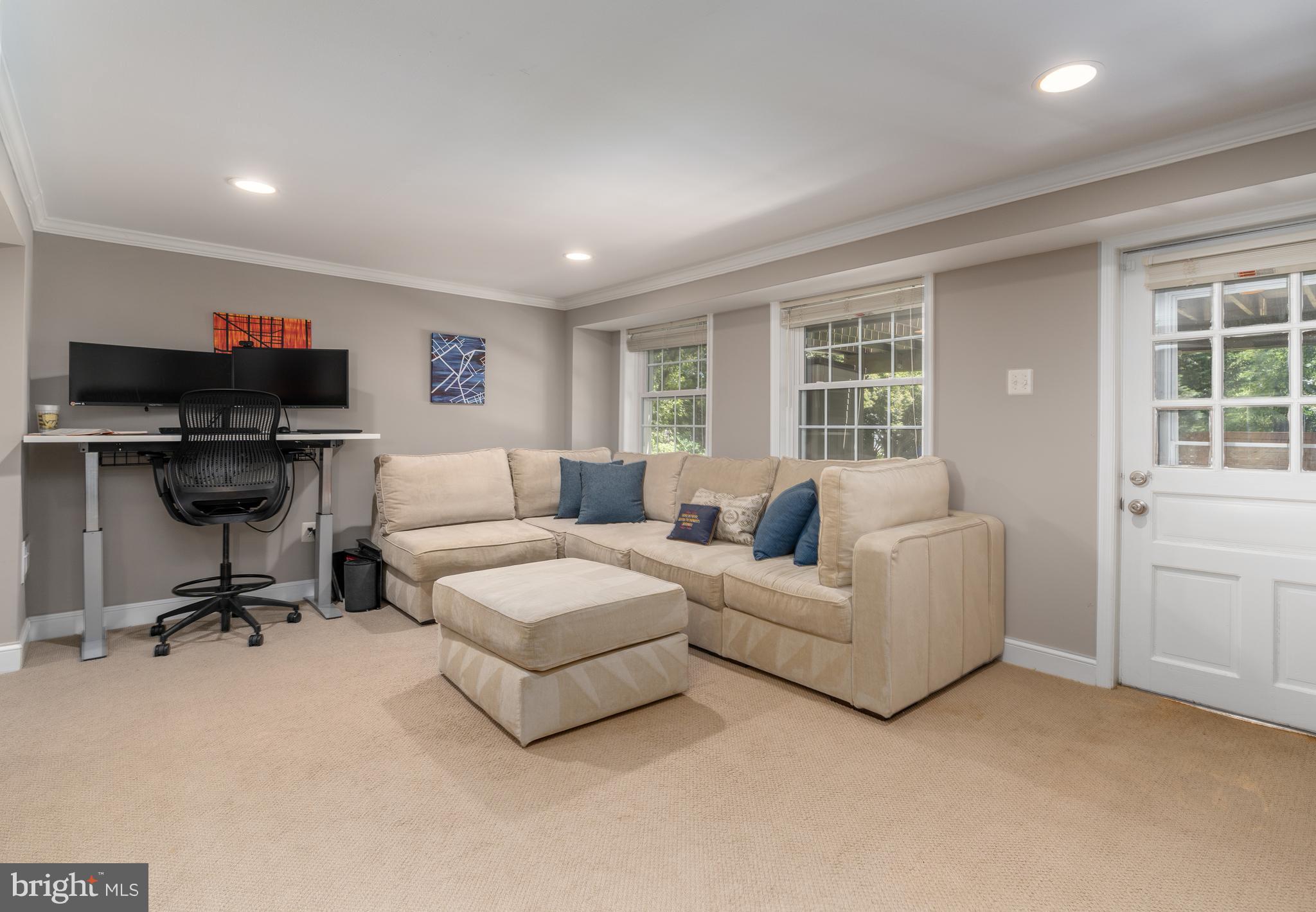 424 Whitestone Road Silver Spring, MD 20901 - Photo 28 of 42 Lower level rec with access to patio and backyard