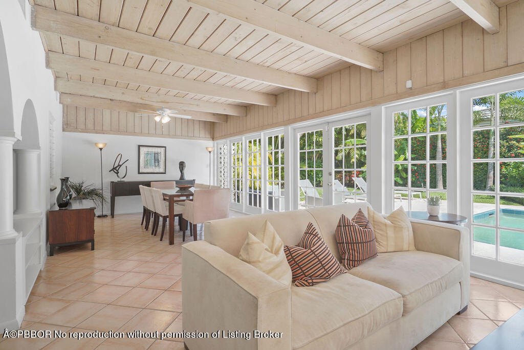 257 Fairview Road Palm Beach, FL 33480 - Photo 3 of 30 a living room with furniture and a large window