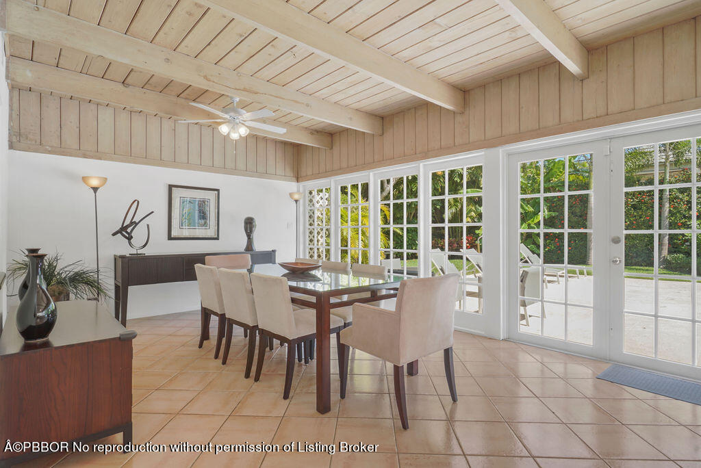 257 Fairview Road Palm Beach, FL 33480 - Photo 5 of 30 a view of a dining room with furniture window and outside view