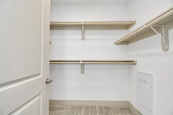 a close view of closet