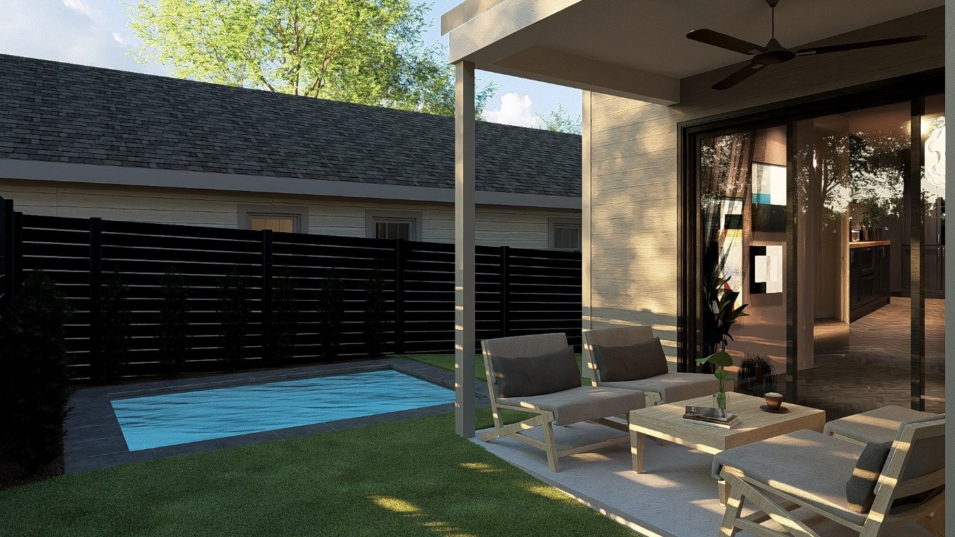 1711 Singleton Avenue Austin, TX 78702 - Photo 5 of 18 a view of backyard of house