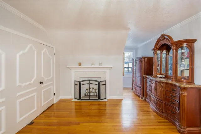 a kitchen with a sink and a refrigerator