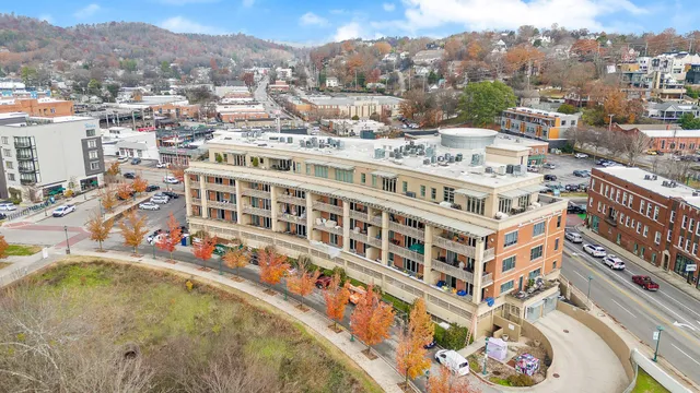 a view of city and mountain