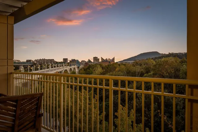 a view of a lake with a mountain