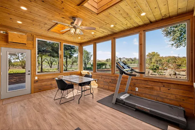 a view of entryway with a wooden floor