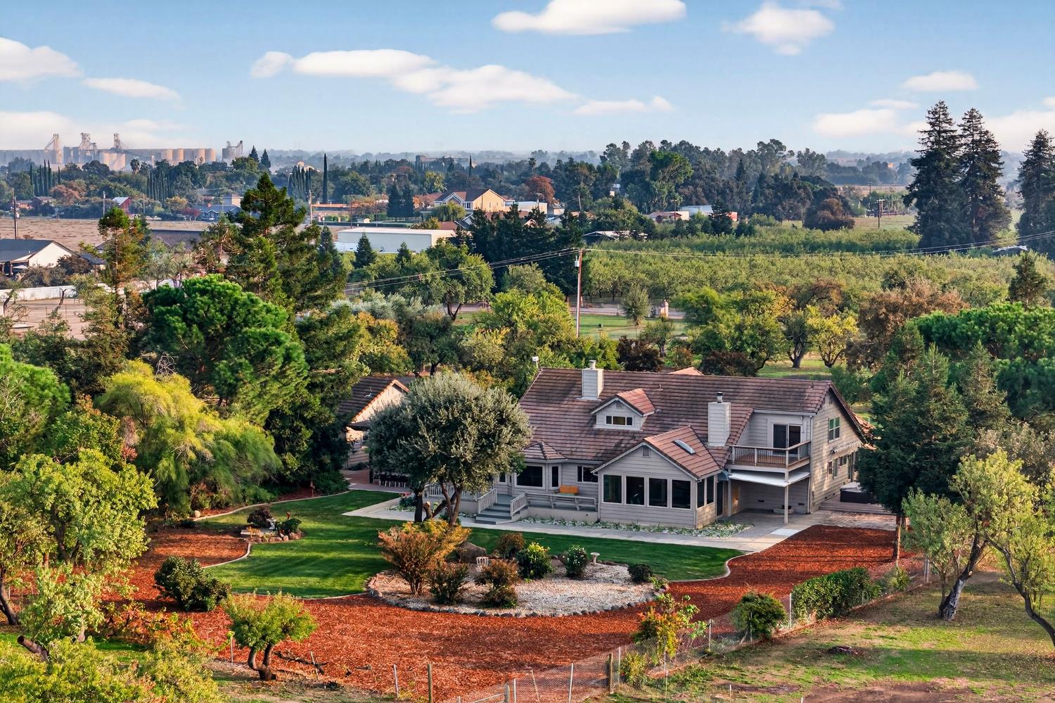 8617 South Butte Road Sutter, CA 95982 - Photo 60 of 64 an aerial view of residential houses with outdoor space and trees