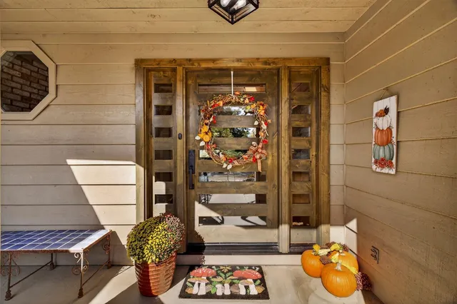 a outdoor space with sitting space