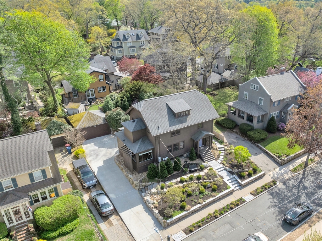 40 Holland Road Melrose, MA 02176 - Photo 3 of 42 an aerial view of a house with a garden