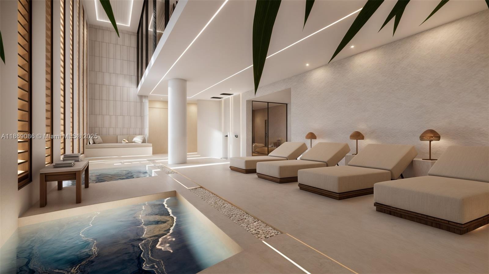 8800 Collins Avenue, Unit 301 Surfside, FL 33154 - Photo 10 of 11 a living room with furniture and a large window