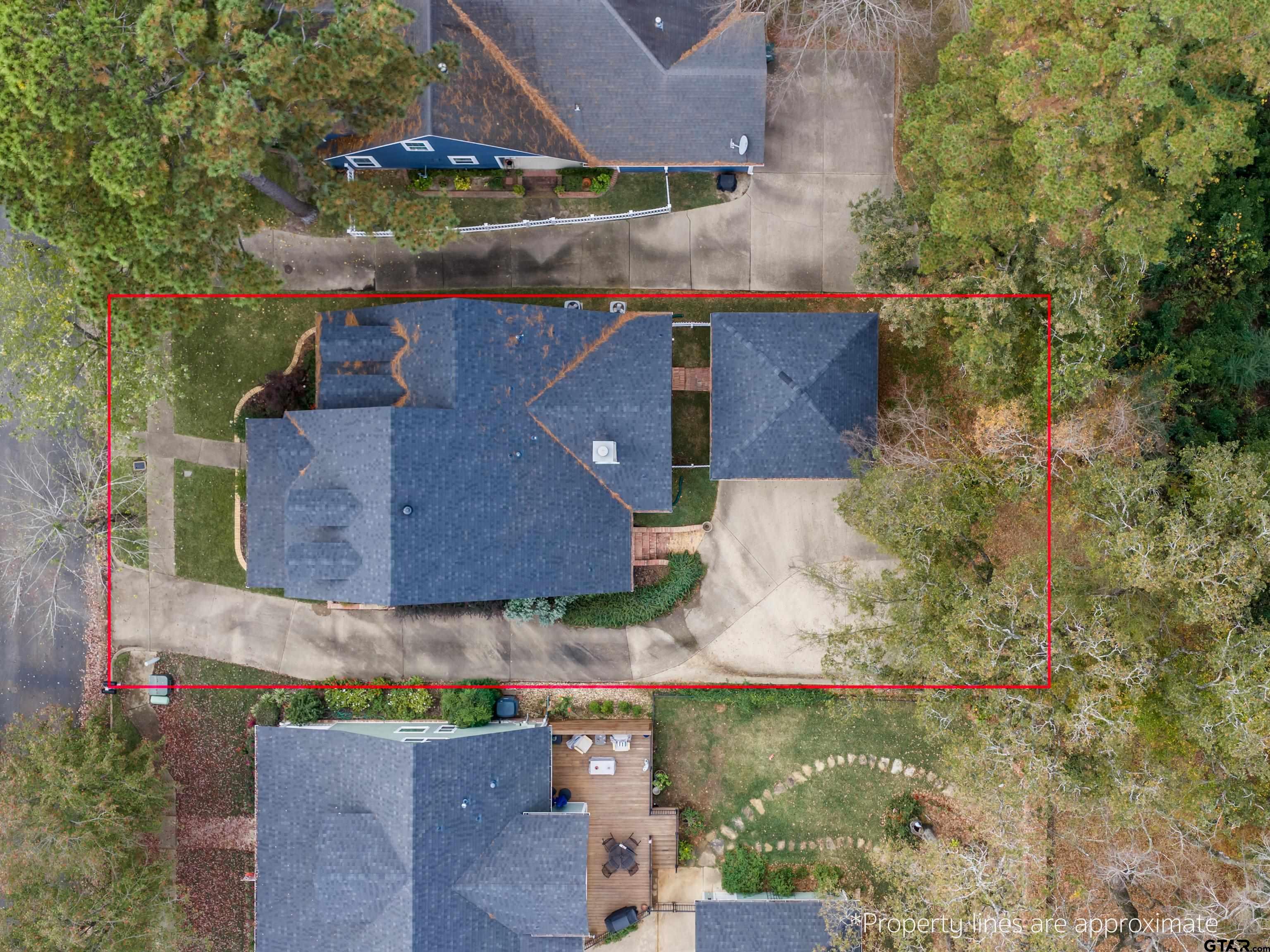 3950 Hanover Place Tyler, TX 75701 - Photo 40 of 44 an aerial view of residential houses with outdoor space