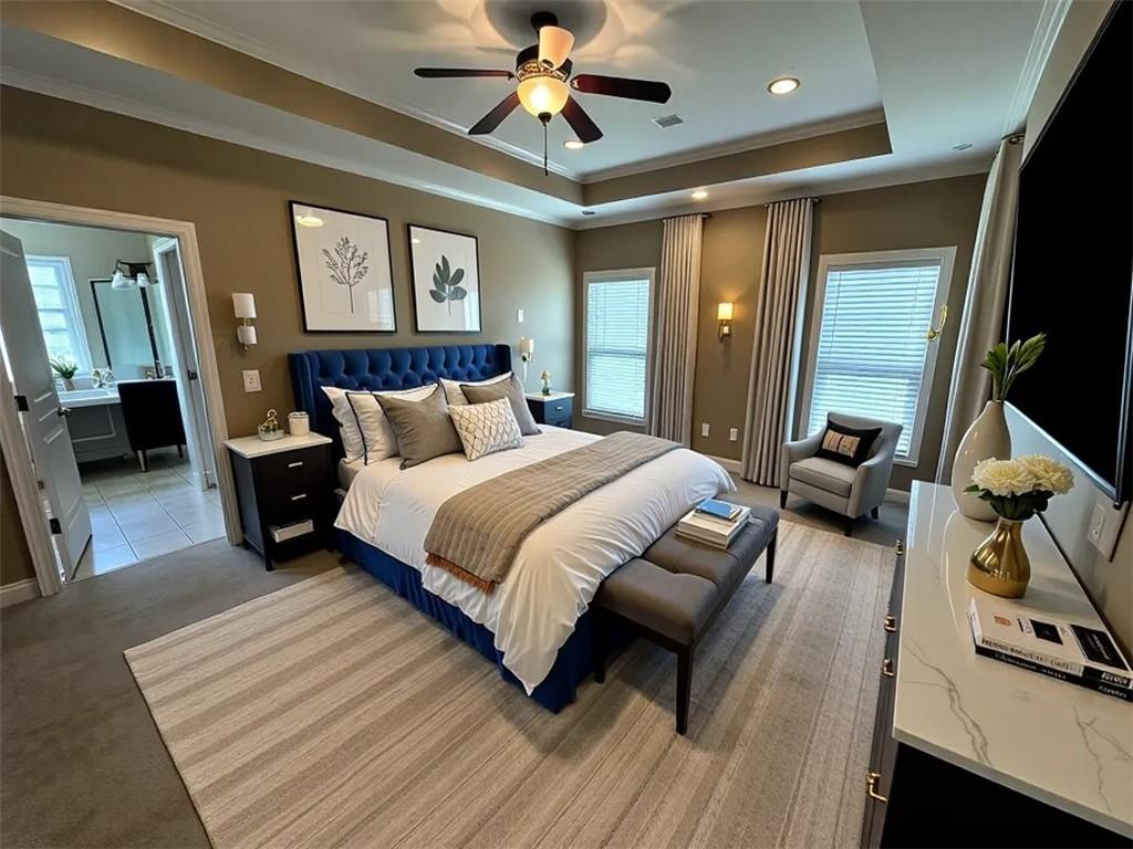 107 Savoy Place Calhoun, GA 30701 - Photo 6 of 32 a bedroom with a bed and wooden floor