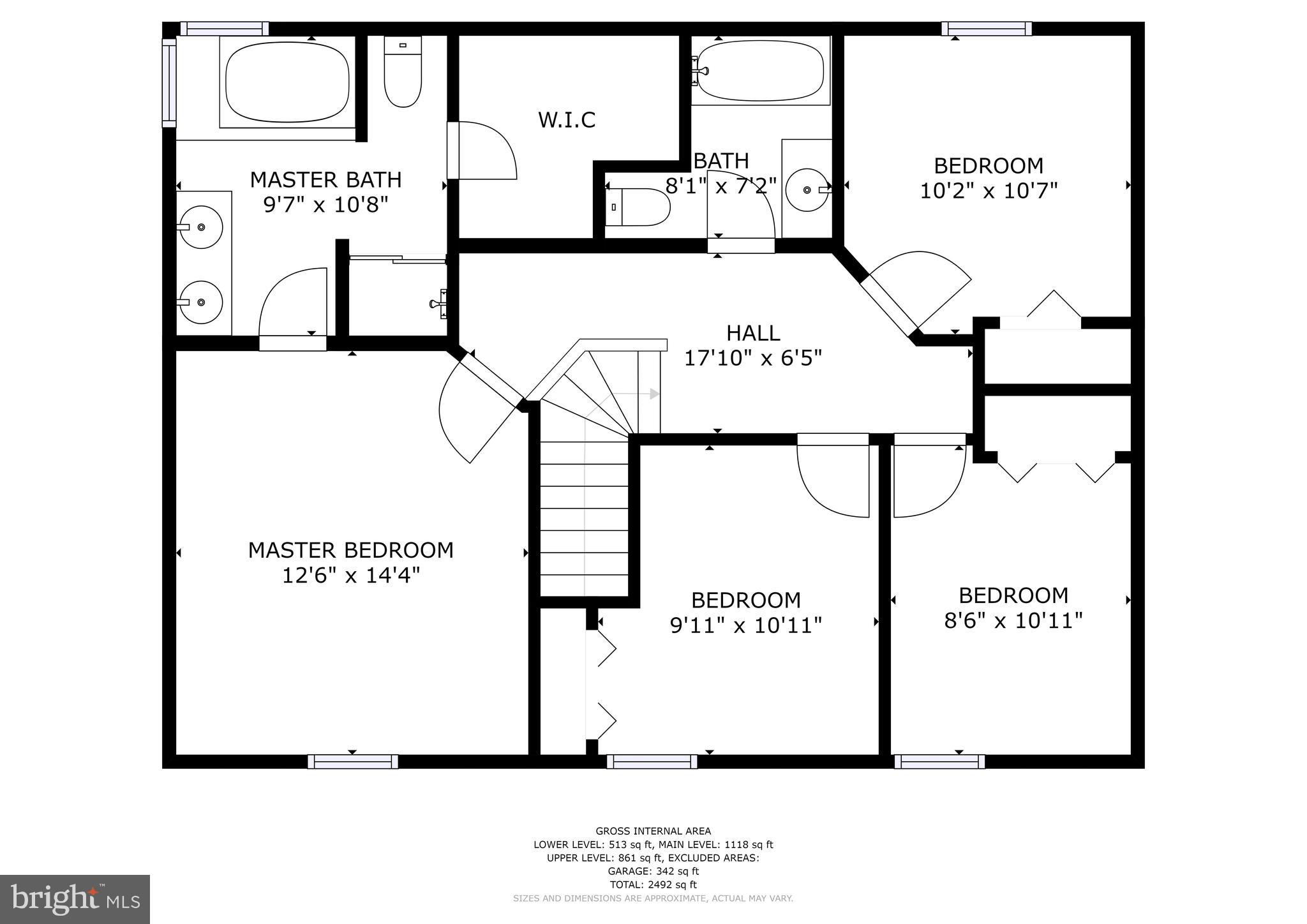 43 Kleis Road Severna Park, MD 21146 - Photo 37 of 39 Upper Level Floor Plan