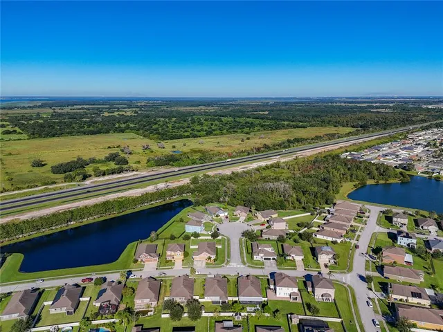 an aerial view of a city