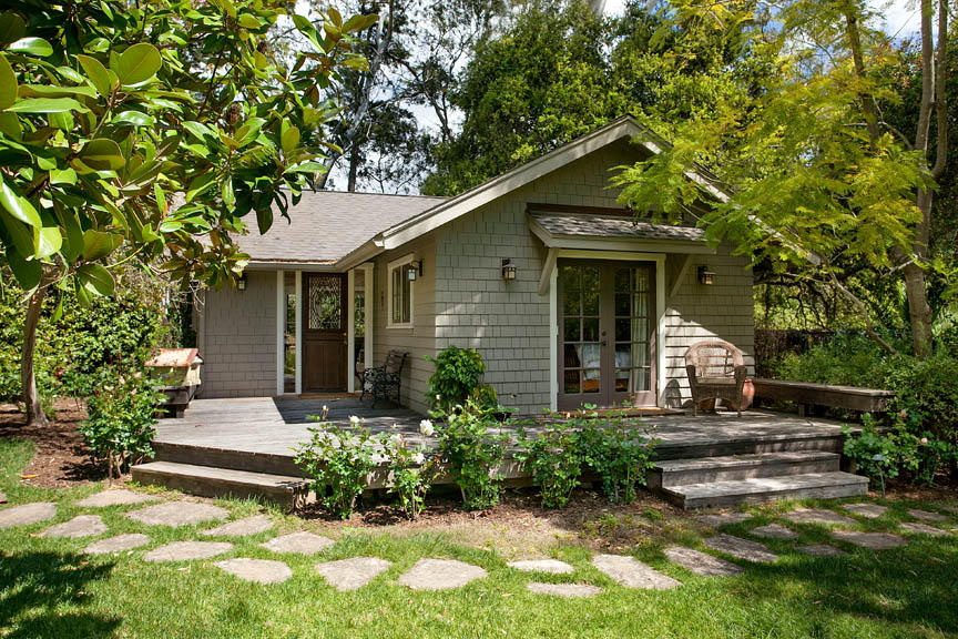 680 Ashley Road Montecito, CA 93108 - Photo 13 of 18 a front view of a house with a garden