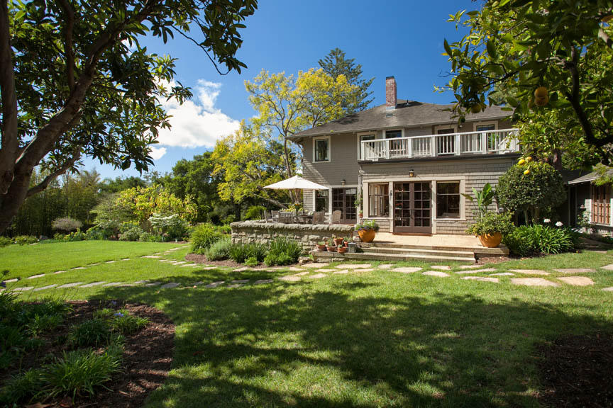 680 Ashley Road Montecito, CA 93108 - Photo 16 of 18 a front view of a house with a yard table and chairs