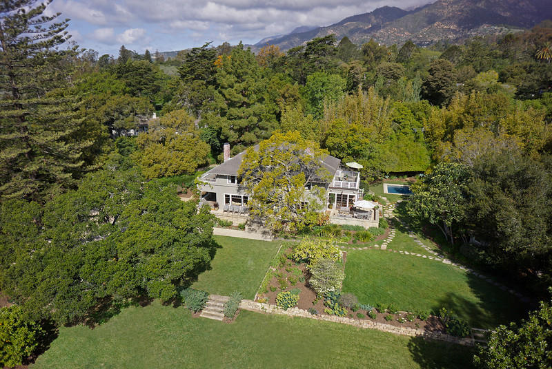 680 Ashley Road Montecito, CA 93108 - Photo 2 of 18 an aerial view of a house with a yard