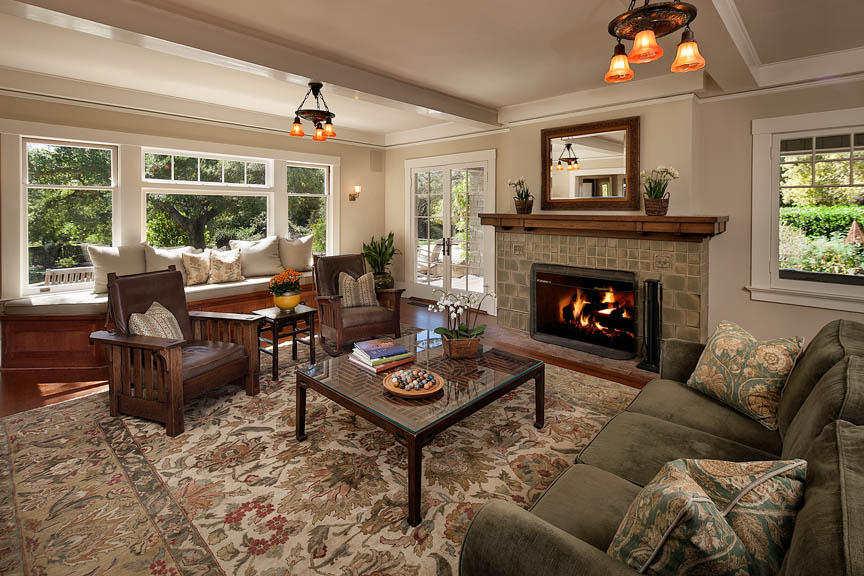 680 Ashley Road Montecito, CA 93108 - Photo 6 of 18 a living room with furniture and a fireplace