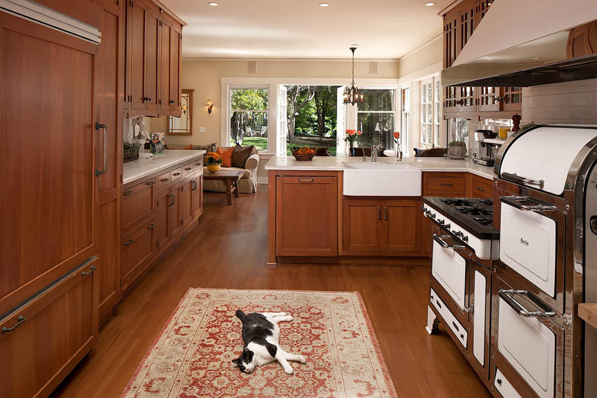 680 Ashley Road Montecito, CA 93108 - Photo 8 of 18 a kitchen with a sink stove and cabinets
