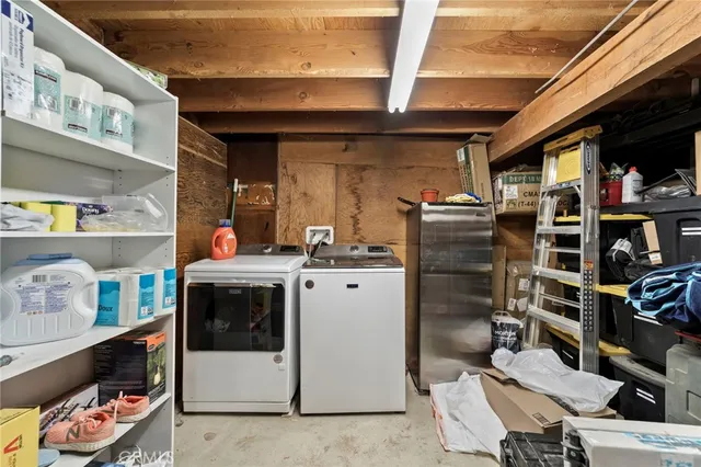 a view of storage and utility room