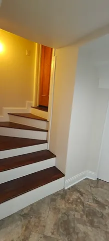 a view of a kitchen with utility and stainless steel appliances