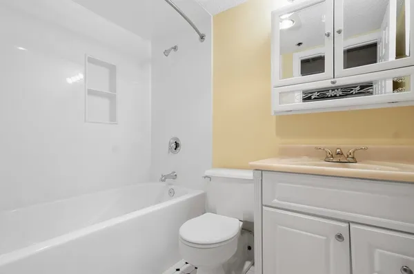 a front view of a building