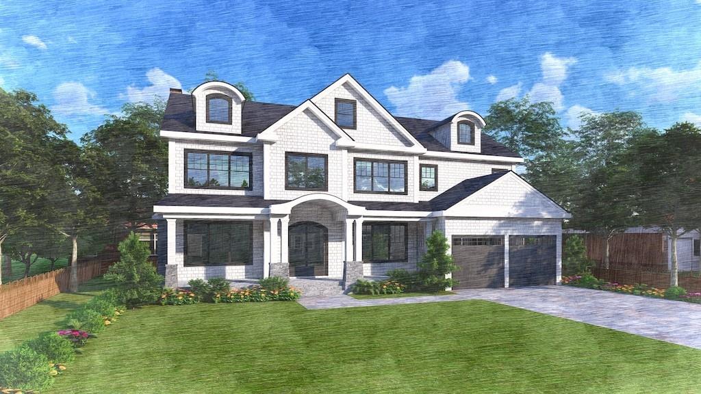 27 Littlefield Road Newton, MA 02459 - Photo 3 of 16 a front view of a house with a yard