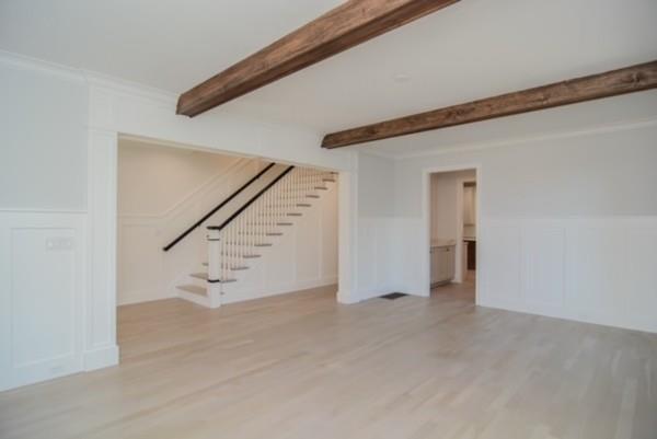 27 Littlefield Road Newton, MA 02459 - Photo 6 of 16 a view of an empty room with stairs