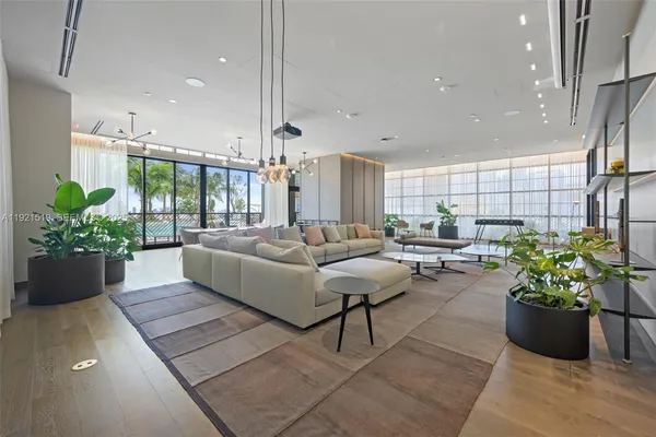 a view of living room and dining room